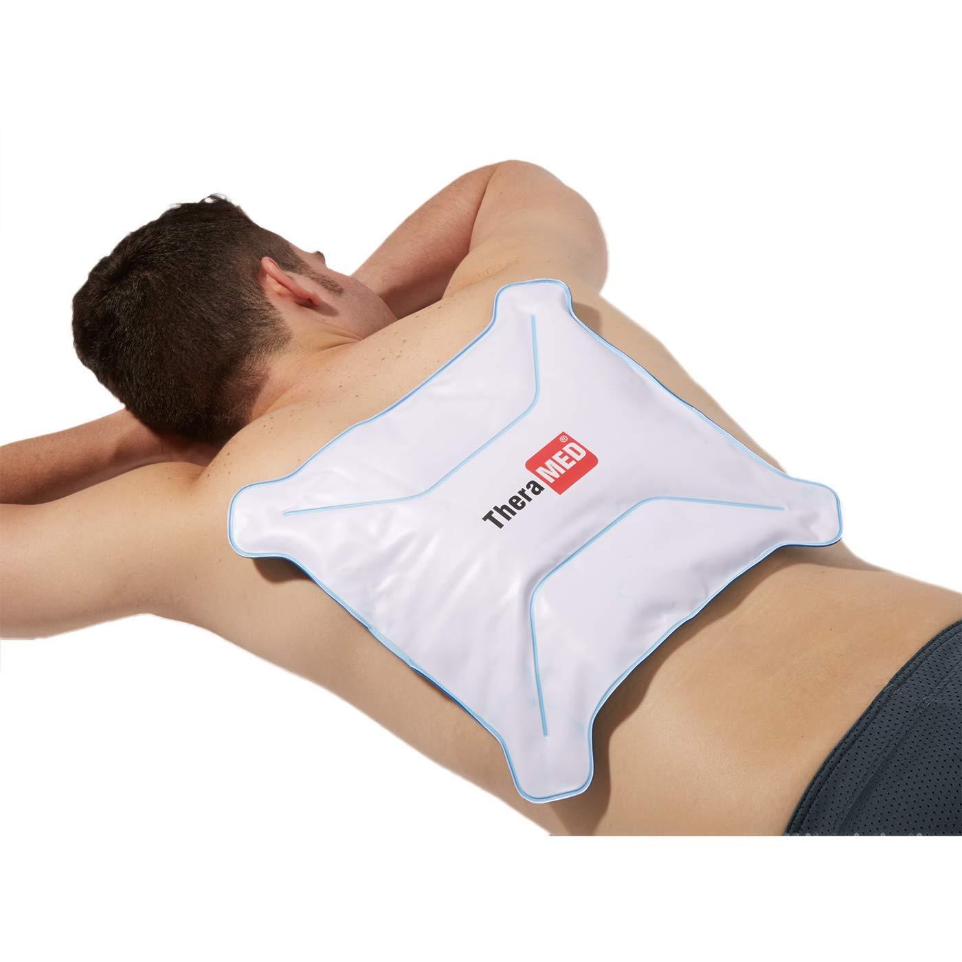 Theramed Thera-Med Reusable Ice Pack For Back Pain - Dual Temperature Cold Gel Pack - Upper Back and Lower Back Pain Relief Ice Pack, 13.5” x 13.x5”