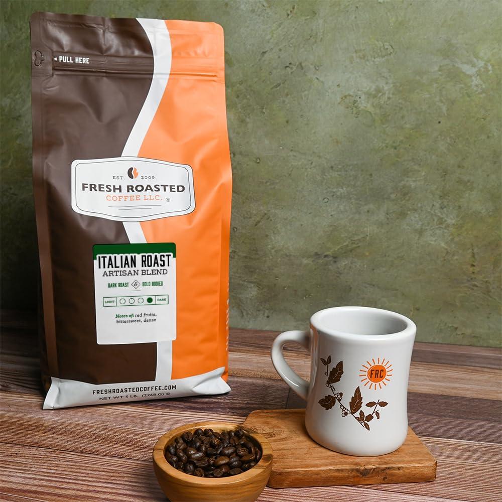 Fresh Roasted Coffee Fresh Roasted Coffee, Italian Roast, 30 lb, Dark Roast, Kosher, Whole Bean