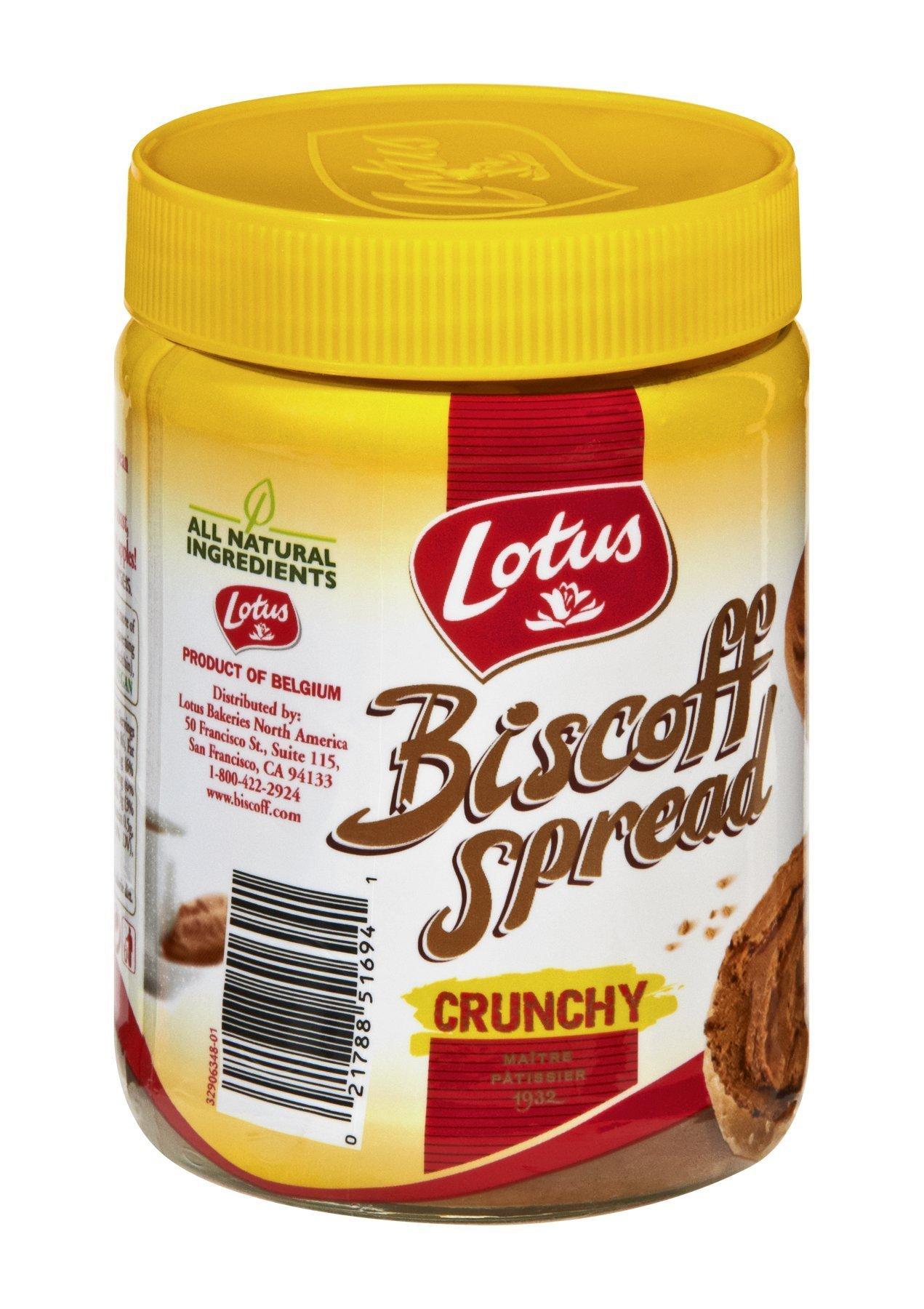 Lotus Biscoff Cookie Spread, Crunchy, 13.4 oz