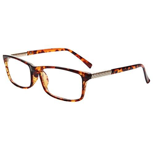Bi Tao Bi Tao Tortoiseshell Frame Reading Glasses 1.50 Strengths Men Women Full Frame Reading Eyeglasses