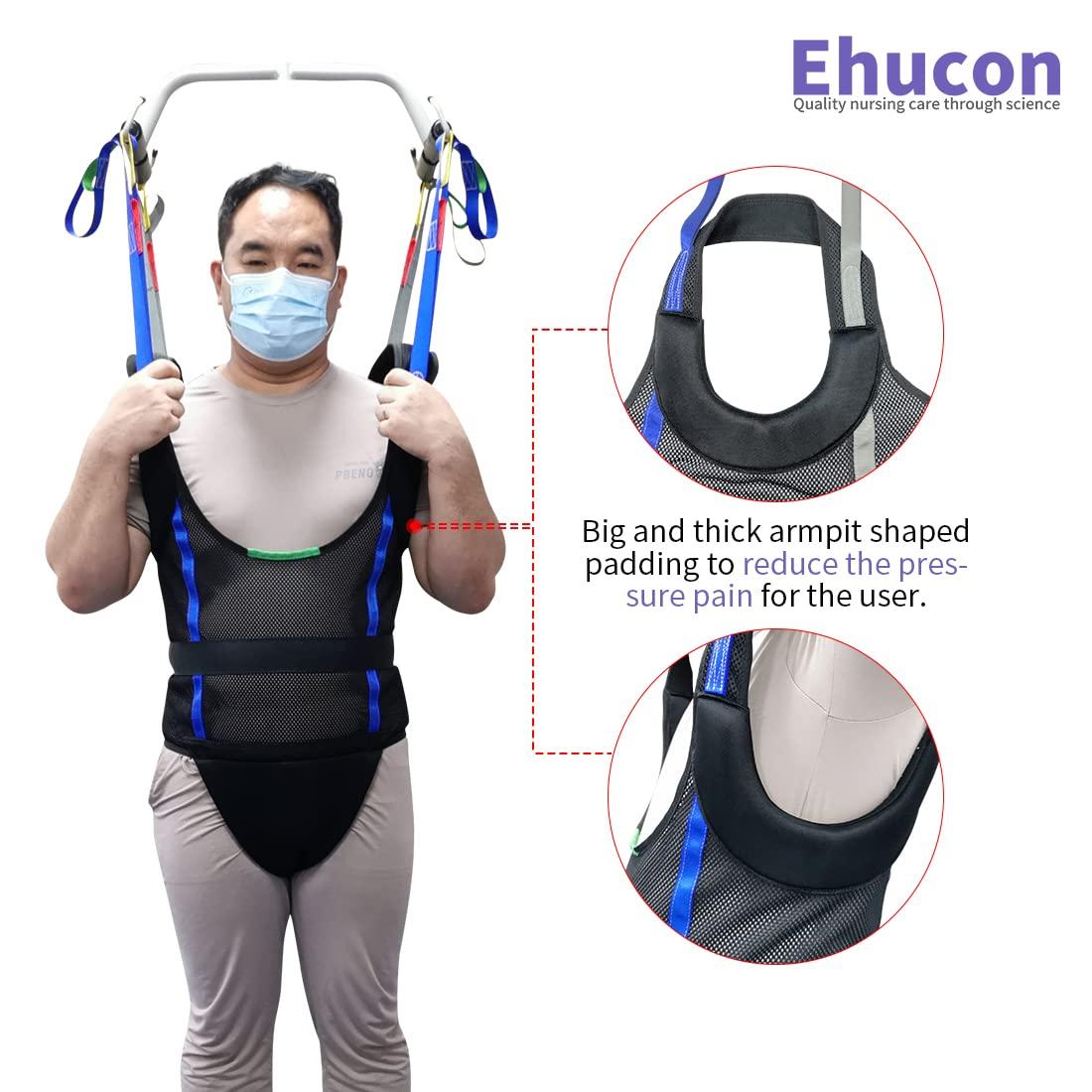 Ehucon Ehucon Patient Walking Sling for Standing Exercise,Hoyer Lift Walking Sling Standing Aids for Patient Ambulation Training -Safety Loading Weight 550 Lbs (Small (Pack of 1))
