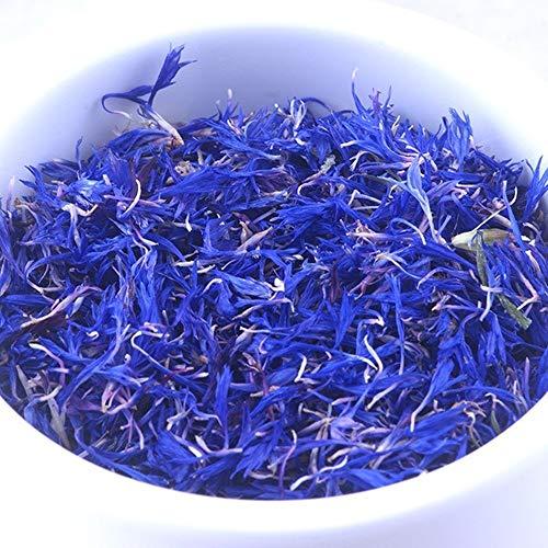 SYLHLW Dried Blue Cornflower Petals, 100% Organic Cornflower Petals, Natural Organically Grown Herbal Flowers, Cake Decor Craft Garnishes Tea Making Confetti, 1.76 Oz (50 Gram)
