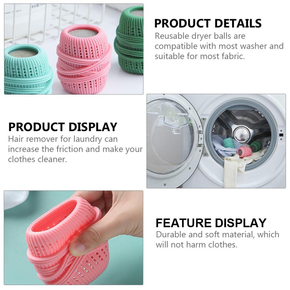 Baluue Baluue Washing Machine Laundry Ball, 3pcs Anti Winding Washer Balls, Laundry Washing Machine Soap Balls, Anti-Tangle Fabric Softener Dispenser for Home Laundry Shop