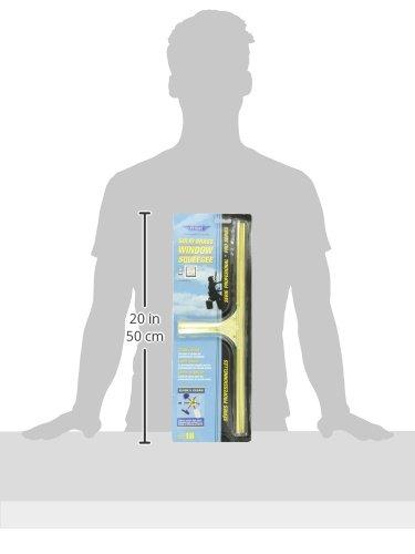 Ettore Ettore 10018 Solid Brass Window Squeegee, 18-Inch , Yellow