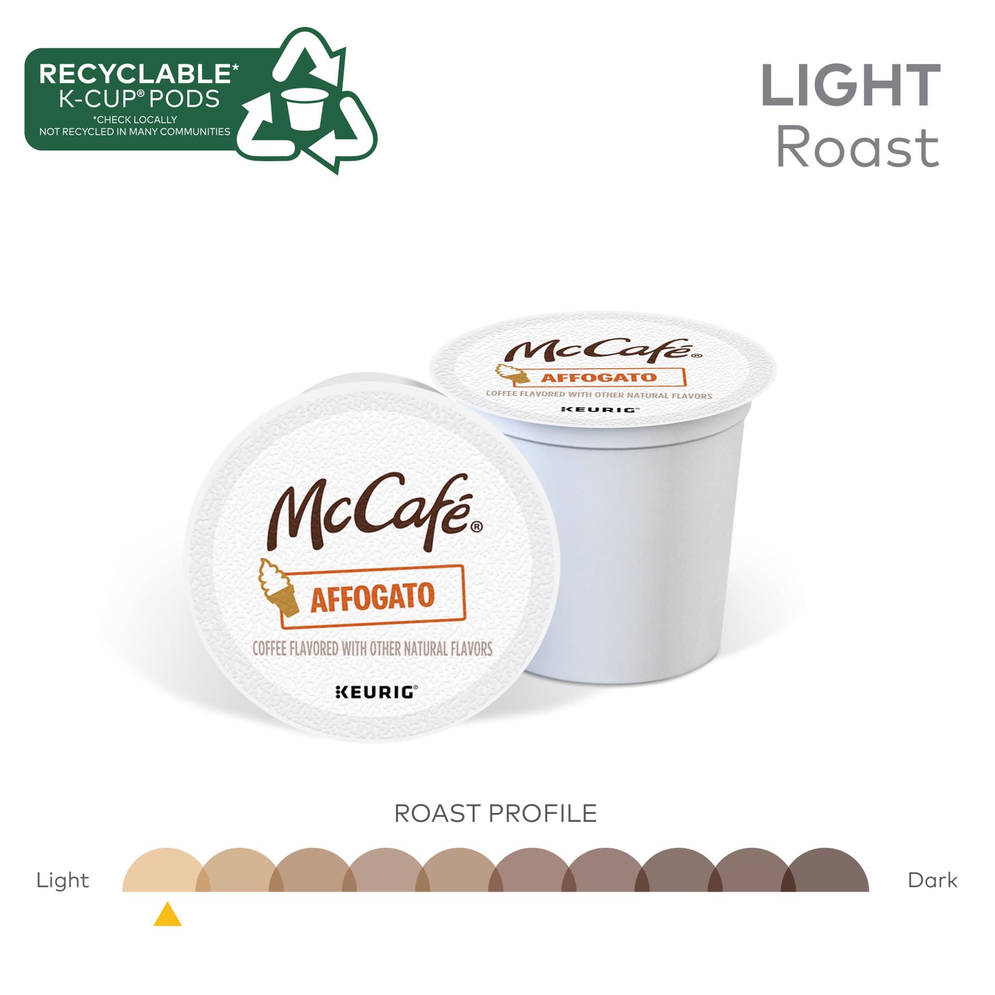 McCafe McCafe Affogato, Single Serve Keurig K-Cup Pods, Flavored Coffee, Limited Edition, 60-Count Box (6 Packs of 10)