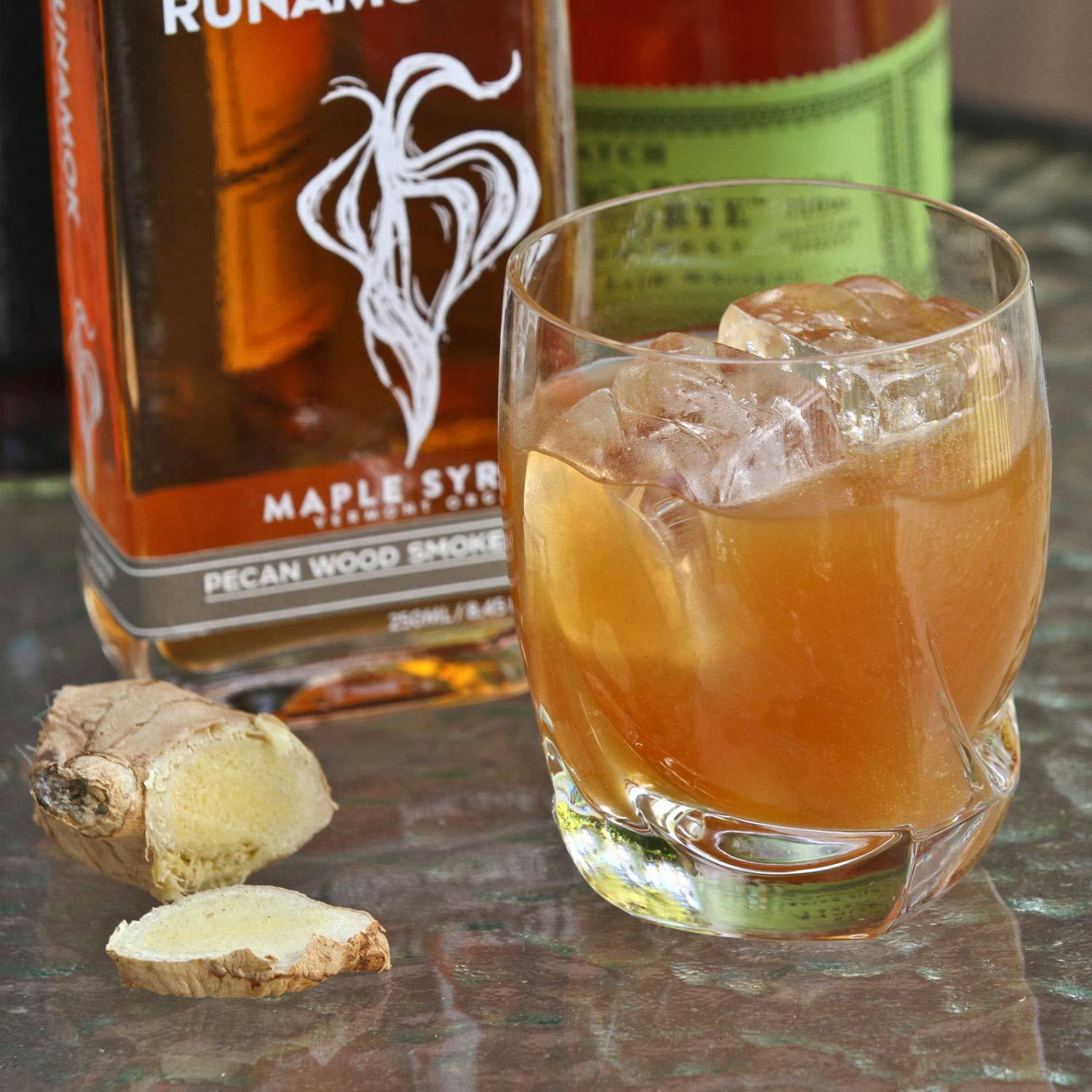 Runamok Runamok Pecan Wood Smoked Maple Syrup Organic - Authentic & Real Vermont Maple Syrup | Pure Strong Flavor | Great for BBQ, Broiled Salmon, Vinaigrettes & Cocktails | 8.45 Fl Oz (250mL)