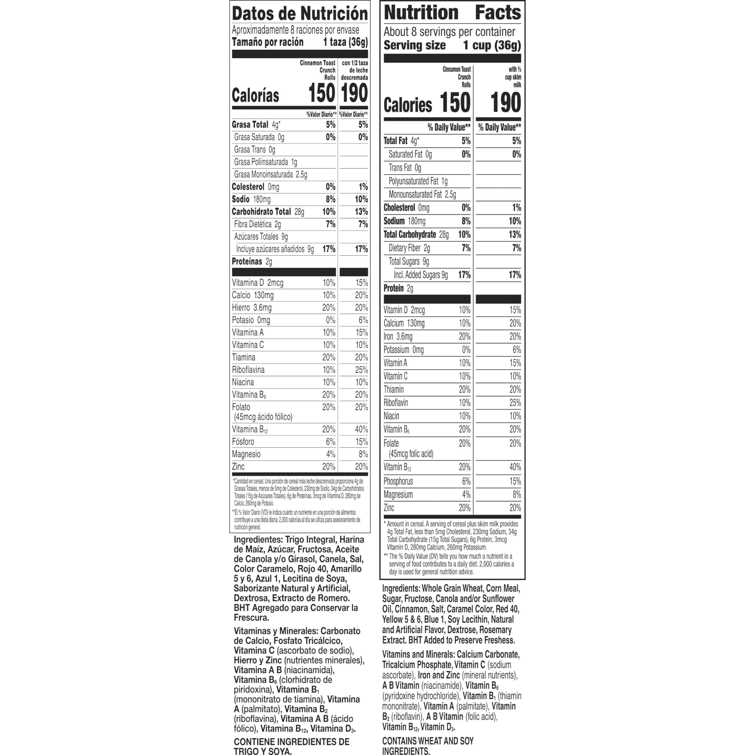 Cinnamon Toast Crunch Cinnamon Toast Crunch Rolls, Breakfast Cereal, 10.7 OZ Box