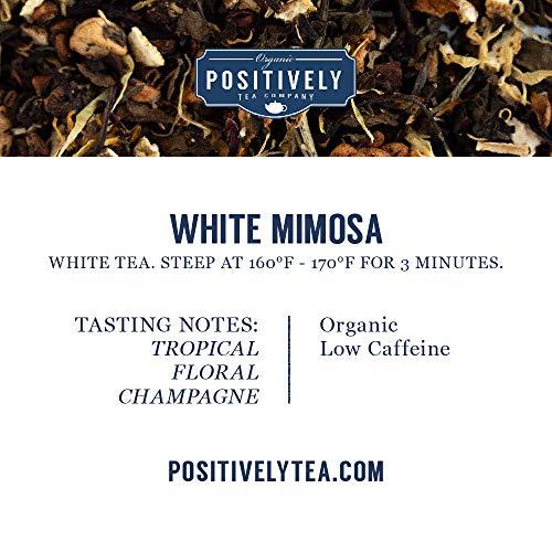 Organic Positively Tea Company Organic Positively Tea Company, White Mimosa White Tea, Loose Leaf, 4 Ounce