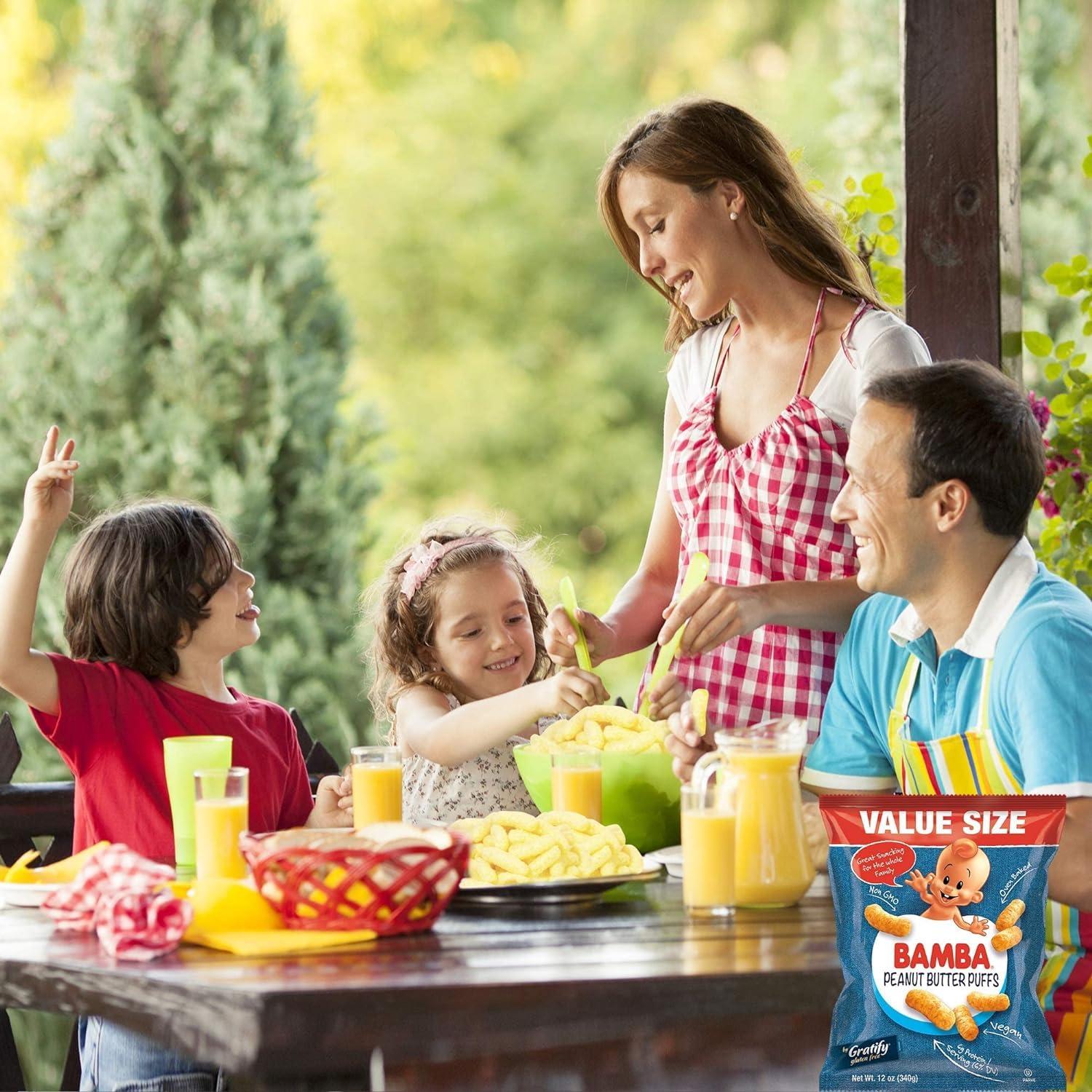 Bamba Osem Peanut Butter Puffs - Oven Baked Snack - 24 Ounce Total - 2 - 12 Ounce bags