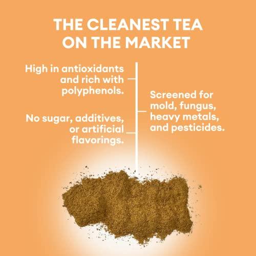 Cusa Tea Cusa Tea & Coffee | Premium Instant Mango Black Tea With Real Fruit & Spices | Organic Leaves Drink Mix Packets | Hot or Iced Tea (30 Single Servings)