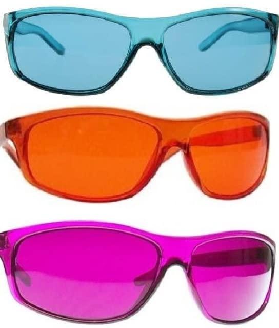 BioWaves Color Therapy Pro Style Chakra Complete Set of 3 Glasses