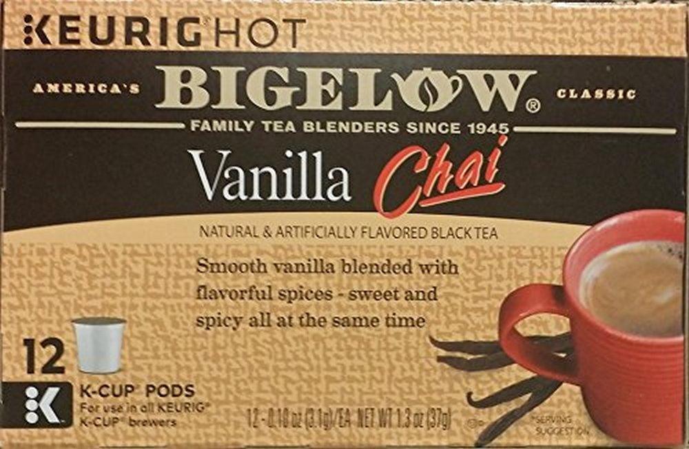 Bigelow Tea Bigelow Vanilla Chai Black Tea Keurig K-Cups, Caffeinated Black Tea 12 Count Box
