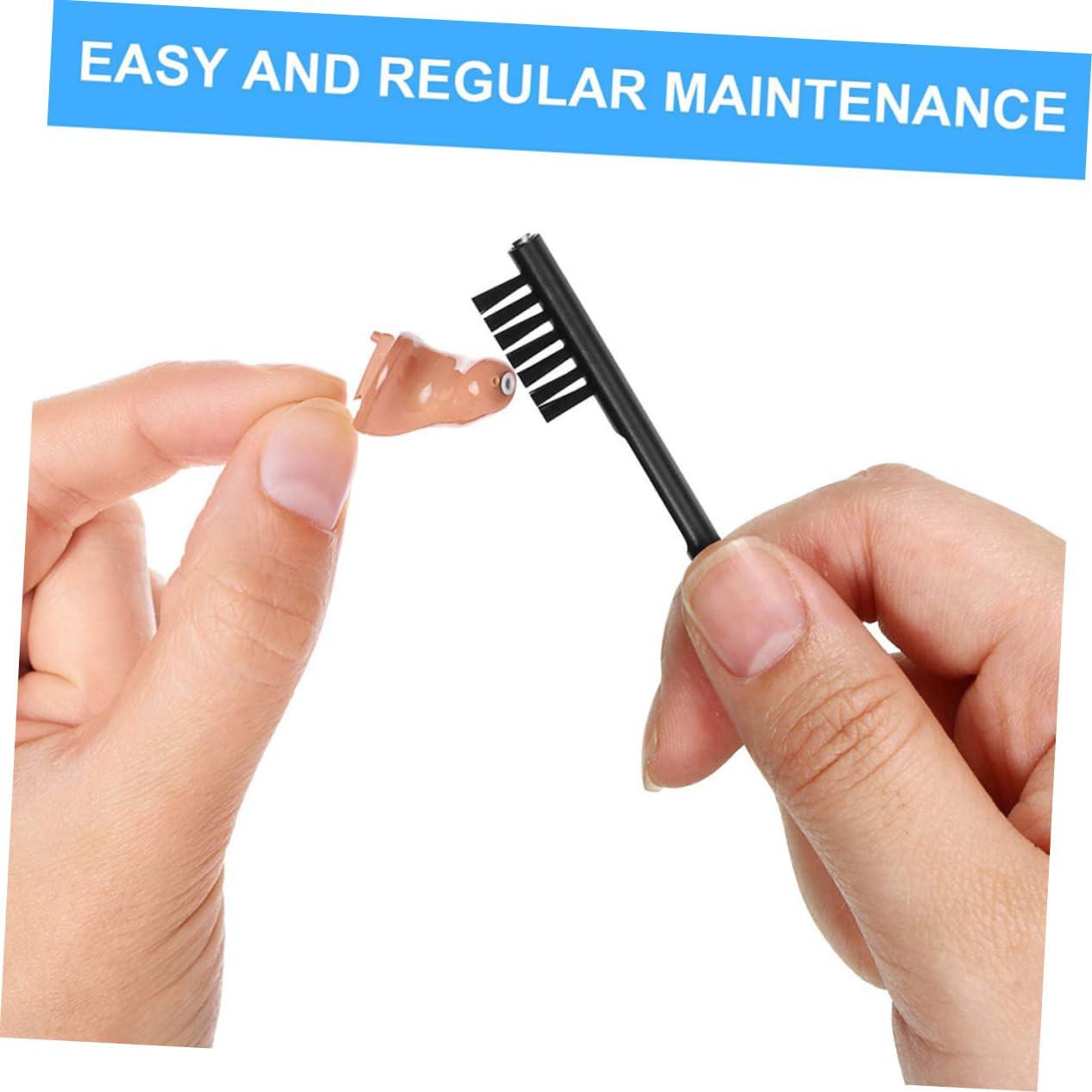 NOLITOY NOLITOY 3sets Hearing Accessories Earring Cleaner Cleaning Rod for Hearing Amplifier Vent Cleaner Earpiece Earmold Vent Cleaner Pipe Cleaner Hearing Amplifier Cleaning Tool Black 12pcs*3
