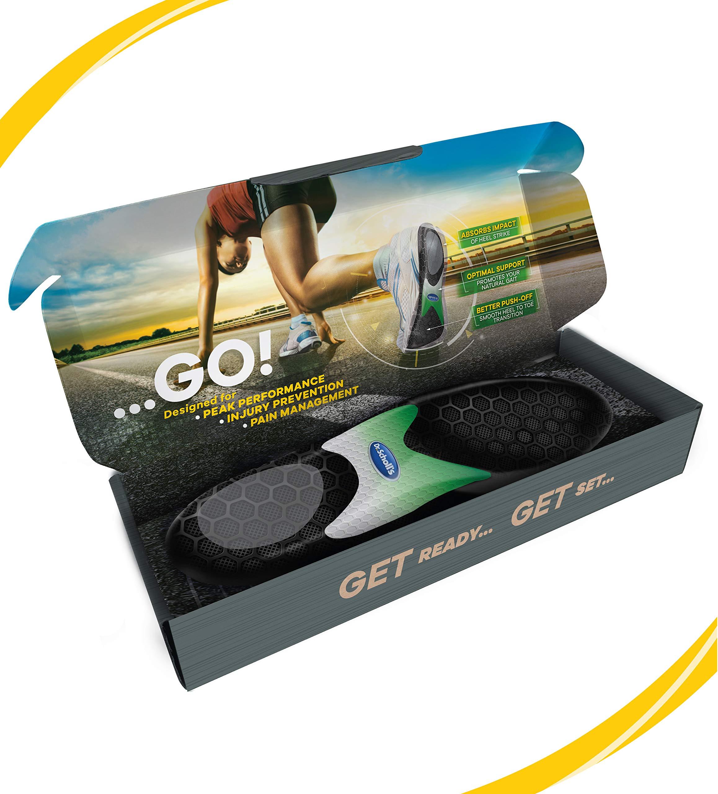 Dr. Scholl's Dr. Scholl\'s Performance Sized to Fit Running Insoles for Men & Women // Help Prevent Plantar Fasciitis, Shin Splints and Runners Knee