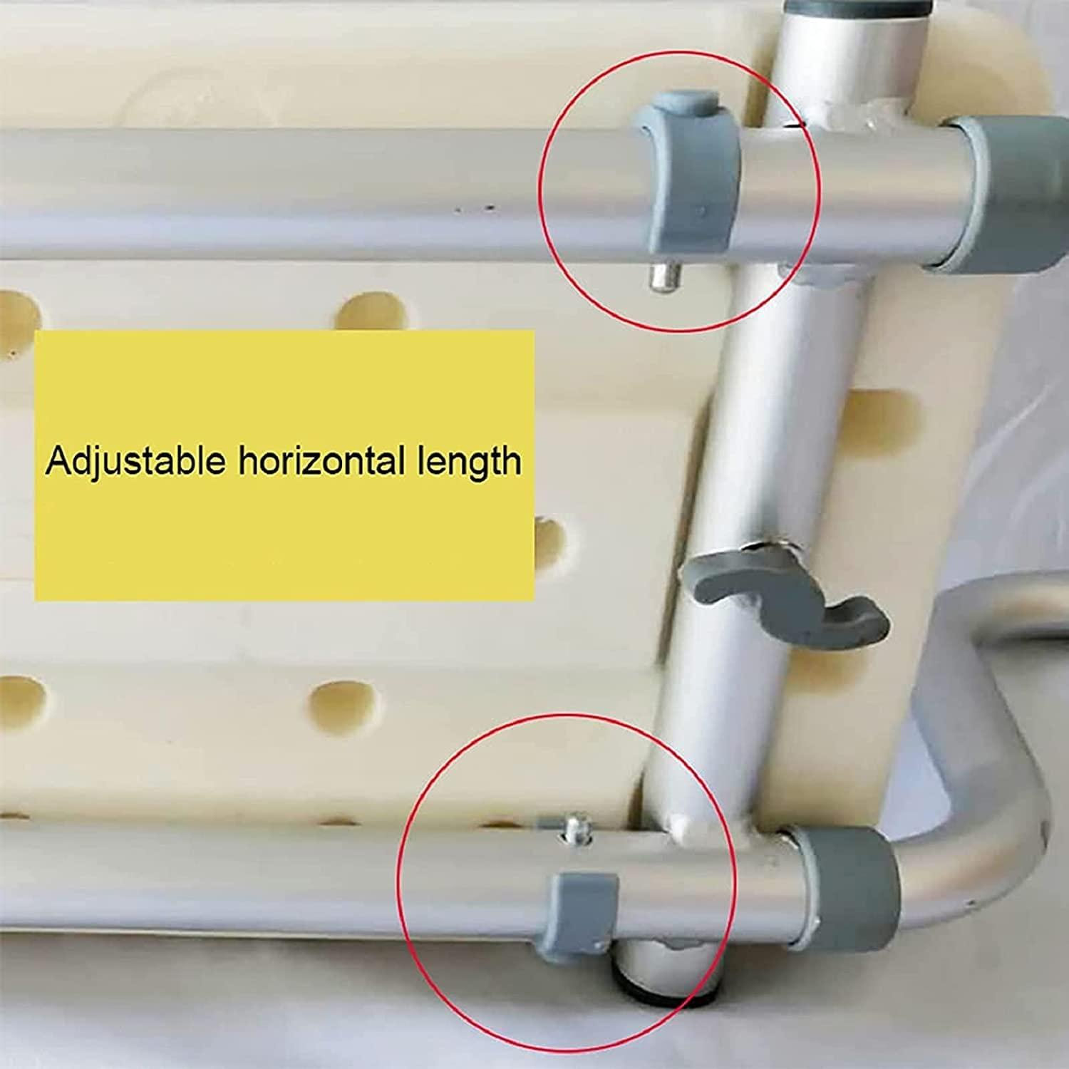 vijian Shower Chair Bath Seat, Aluminum Stool Transfer Bench SPA Bathroom Bathtub Chair Home No-Slip Safety Disabled Bathing Aid