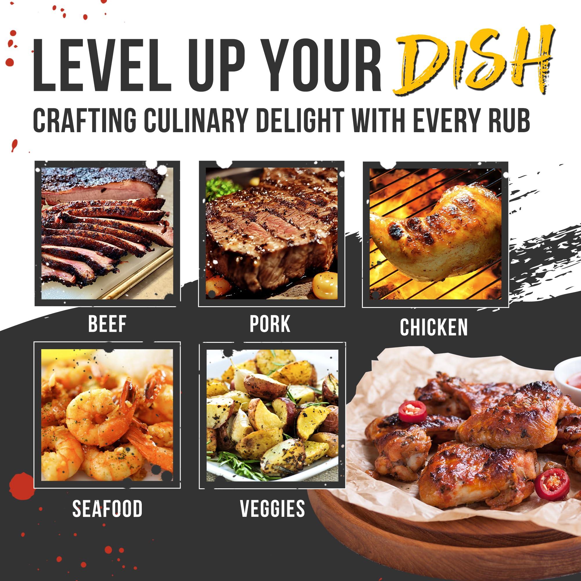 Lane's Lane\'s Signature BBQ Seasoning Rub, All-Natural BBQ Seasonings and Rubs, Perfect for Beef, Meat, Chicken & Pork Rub Seasoning, Made in USA, 12.2 Oz