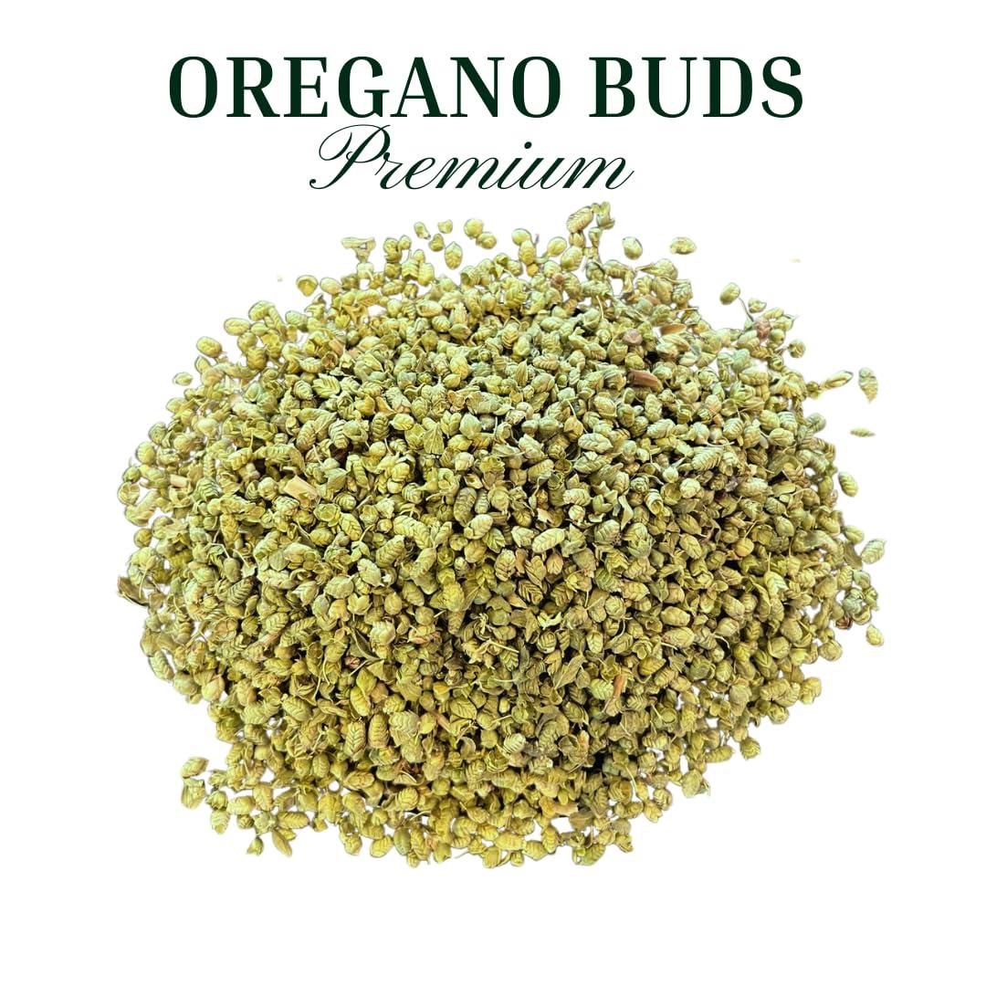 arselia natural products Arselia Oregano Buds | Pure Mediterranean Oregano | Whole Culinary Dried Oregano Buds | Gourmet Aromatic Oregano Leaf | Natural All Green Spices (4 Ounces)