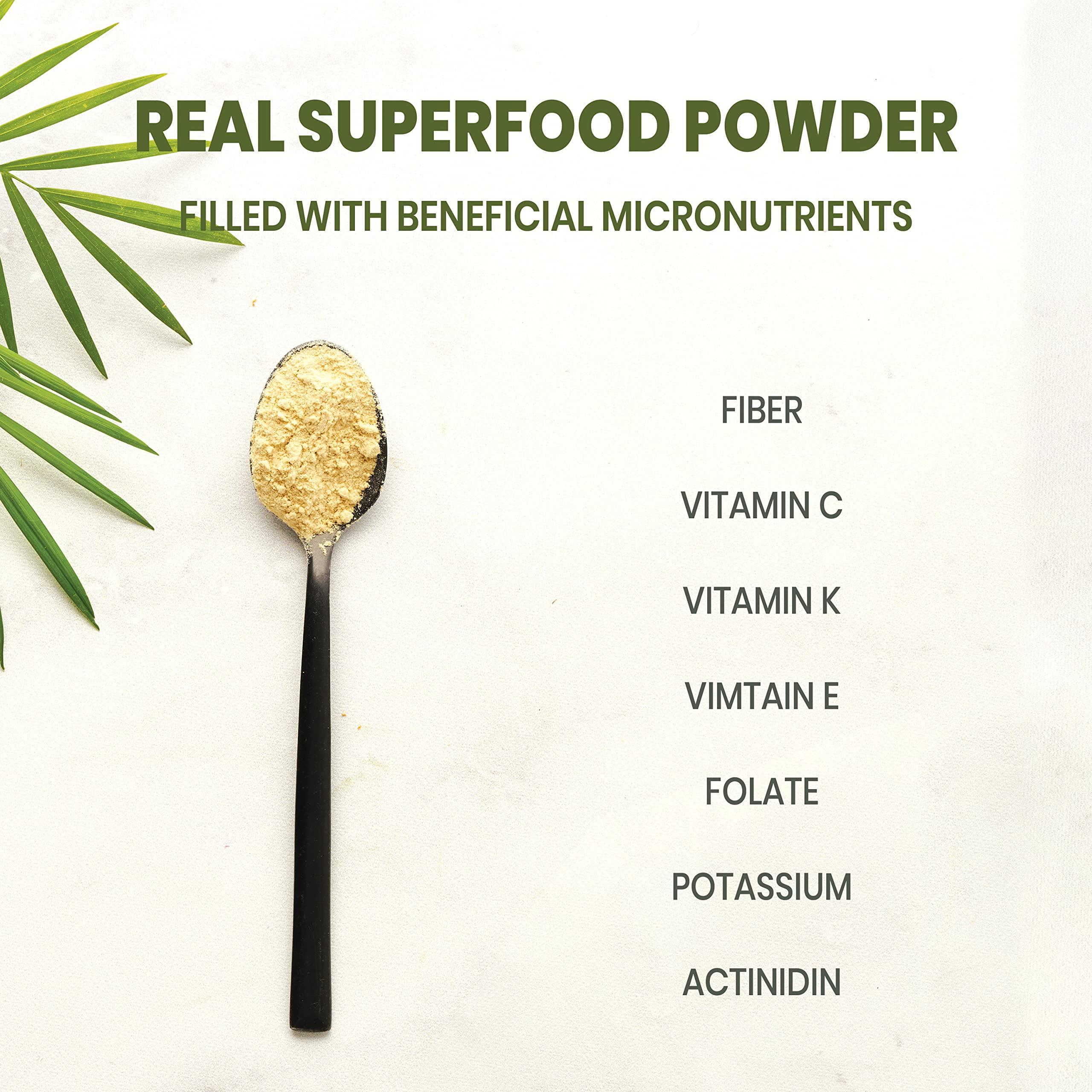 Jungle Powders Jungle Powders Organic Passion Fruit Powder 5oz & Kiwi Fruit Powder 3.5oz - Freeze-Dried Superfood Extracts for Baking, Smoothies, Juices, & Cooking, Non-GMO and Additive-Free