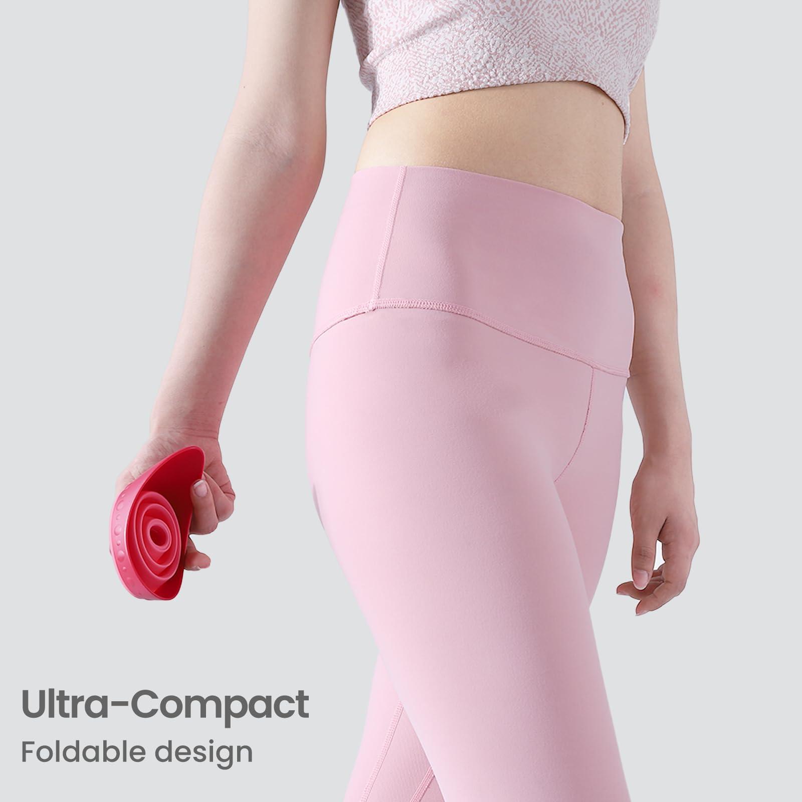 TRIPTIPS TRIPTIPS Pee Conch Foldable Female Urinal Device Portable Urinal for Women She Pee Cup for Women, Pee Funnel for Women Travel Stand to Pee Womens Urinal Funnel with Tube Case(B-Pink)