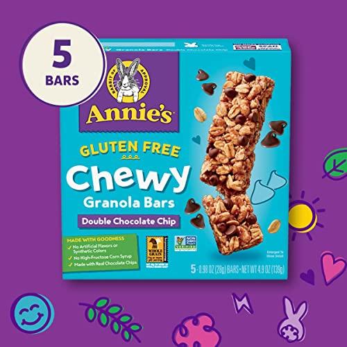 Annie's Homegrown Annie\'s Gluten Free Chewy Granola Bars, Double Chocolate Chip, 5 Bars, 4.9 oz.