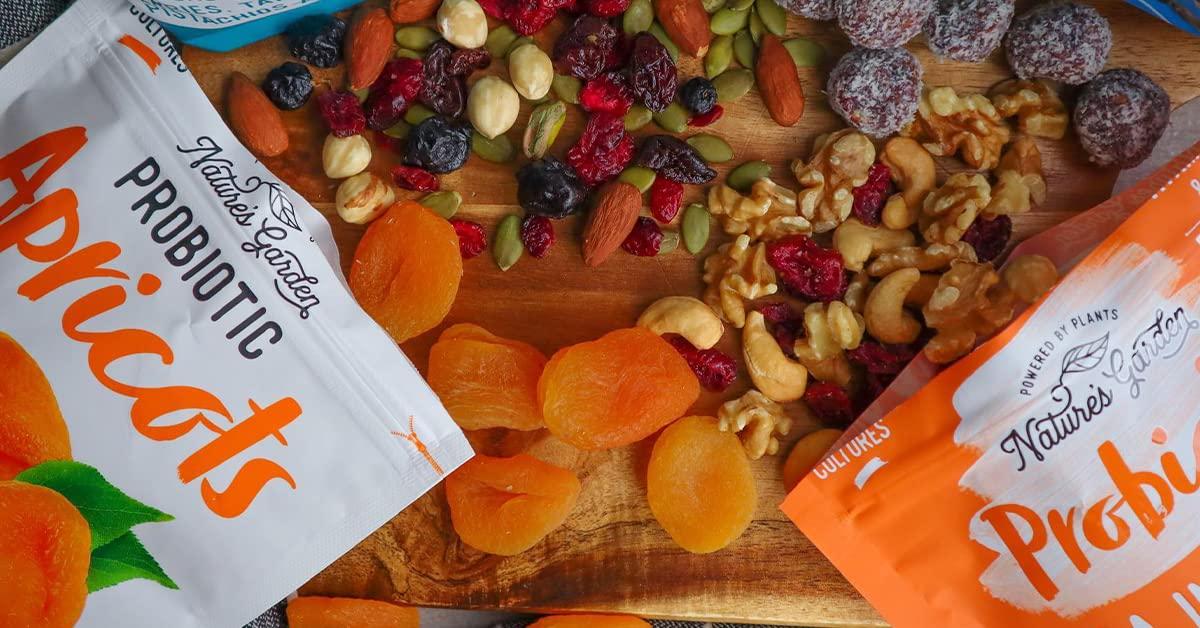 Nature's Garden Nature's Garden Probiotic Apricots - Probiotic Dried Fruit, Plump Dried Apricots, No Added Sugar, Gluten-Free, Dairy-Free, Vegan – Bulk 40 Oz Bag (Pack of 2)