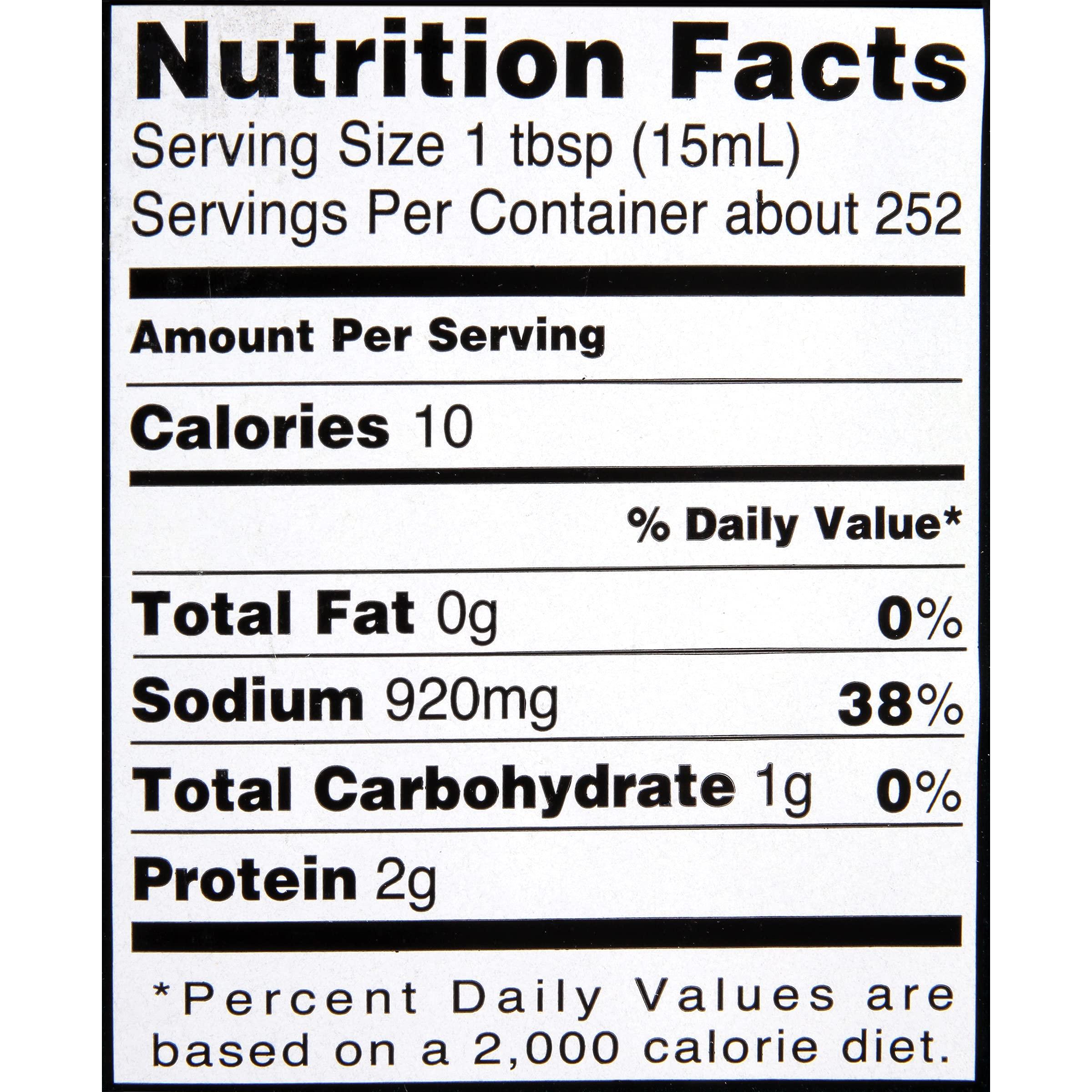 Kikkoman Kikkoman - Traditionally Brewed Soy Sauce, All Purpose Seasoning - 1 Gallon (Pack of 1)