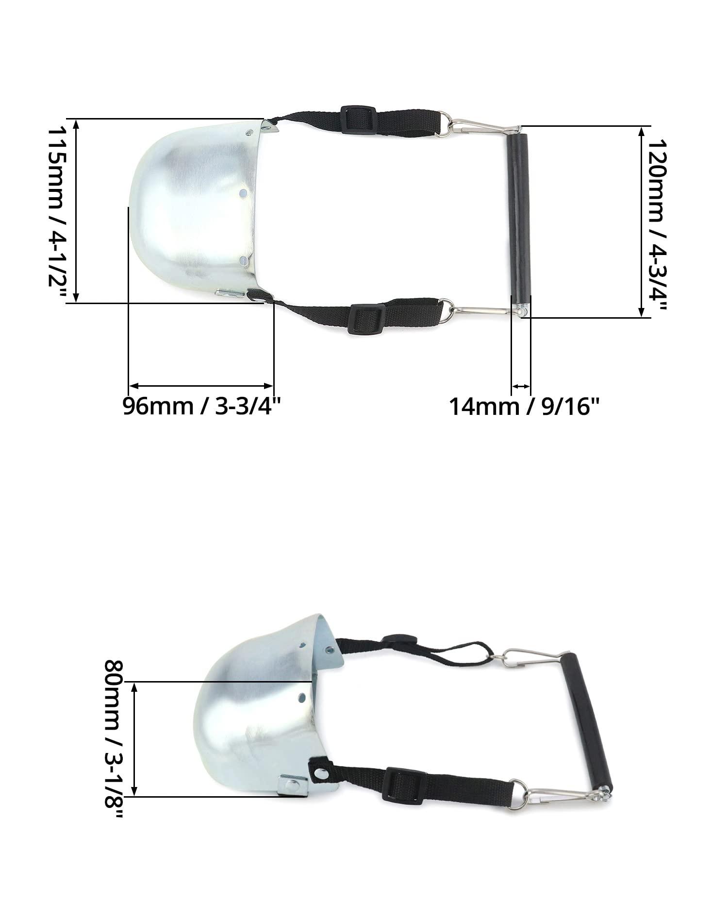 QWORK QWORK Steel Toe Guard, Metatarsal Guards, Foot Guard with Adjustable Straps, Universal Size for Men and Women, 1 Pair