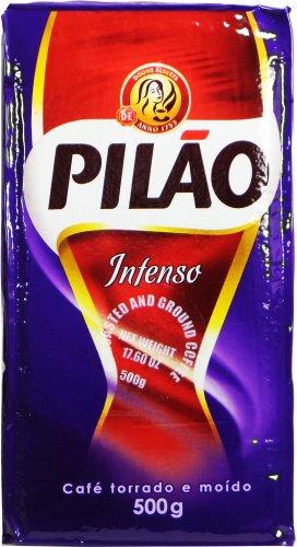 Cafe Pilao Pilão - Coffee Rost and Ground - Intense - 17.63 Oz (PACK OF 02) | Café Torrado e Moído - Intenso - 500g