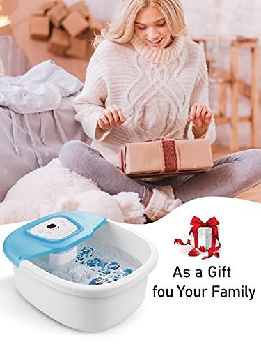 N\\A Foot Spa Bath Massager, Quick Heating Adjust the Temperature Bubble, with Grindstone for Household Use