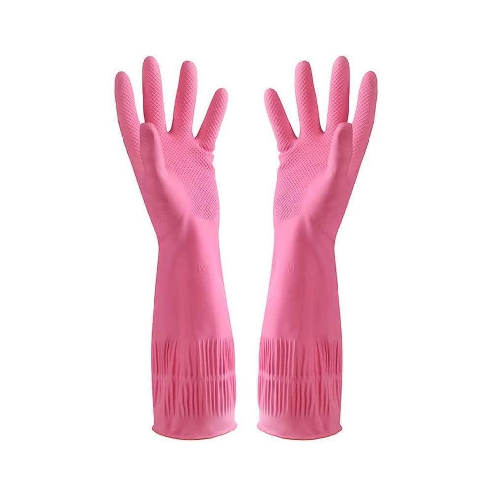 Tuklye Dishwashing Gloves - Rubber Gloves, Kitchen Gloves, Long Dish Gloves for Household Cleaning, Gardening, Utility Work Hand Protection