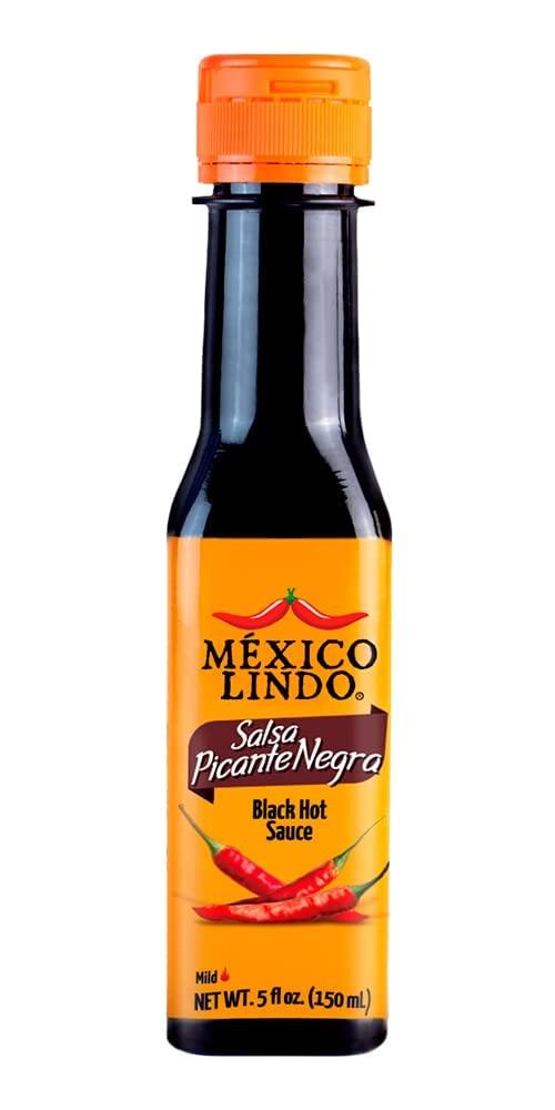 Salsa Castillo Mexico Lindo Salsa Picante Negra ( Black Hot Sauce), Net Wt 5fl oz