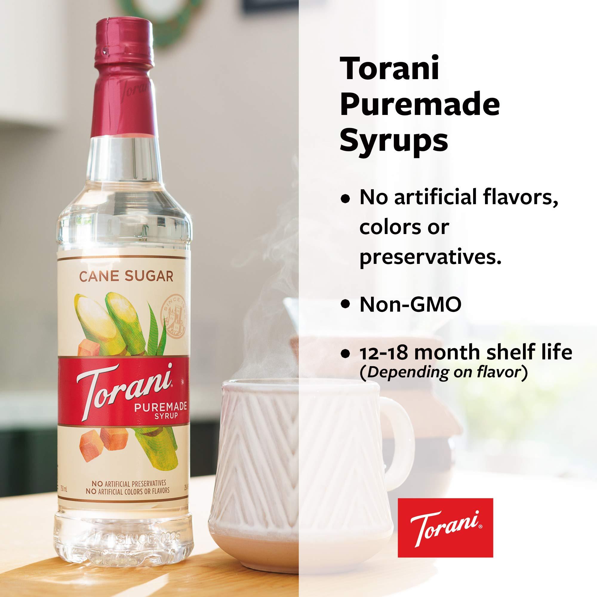 Torani Torani Puremade Zero Sugar Syrup, Vanilla, 12.7 Ounce (Pack of 4)
