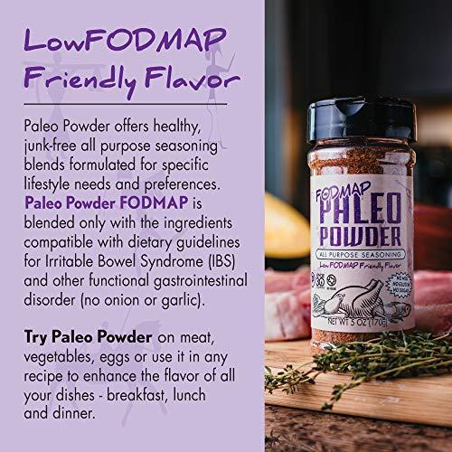 Paleo Powder Paleo Powder Fodmap All Purpose Seasoning | The Original Low Fodmap Paleo Food Seasoning for All Paleo Diets | Certified Keto Food, Paleo, Whole 30, Low Fodmap Food, Gluten Free Seasoning