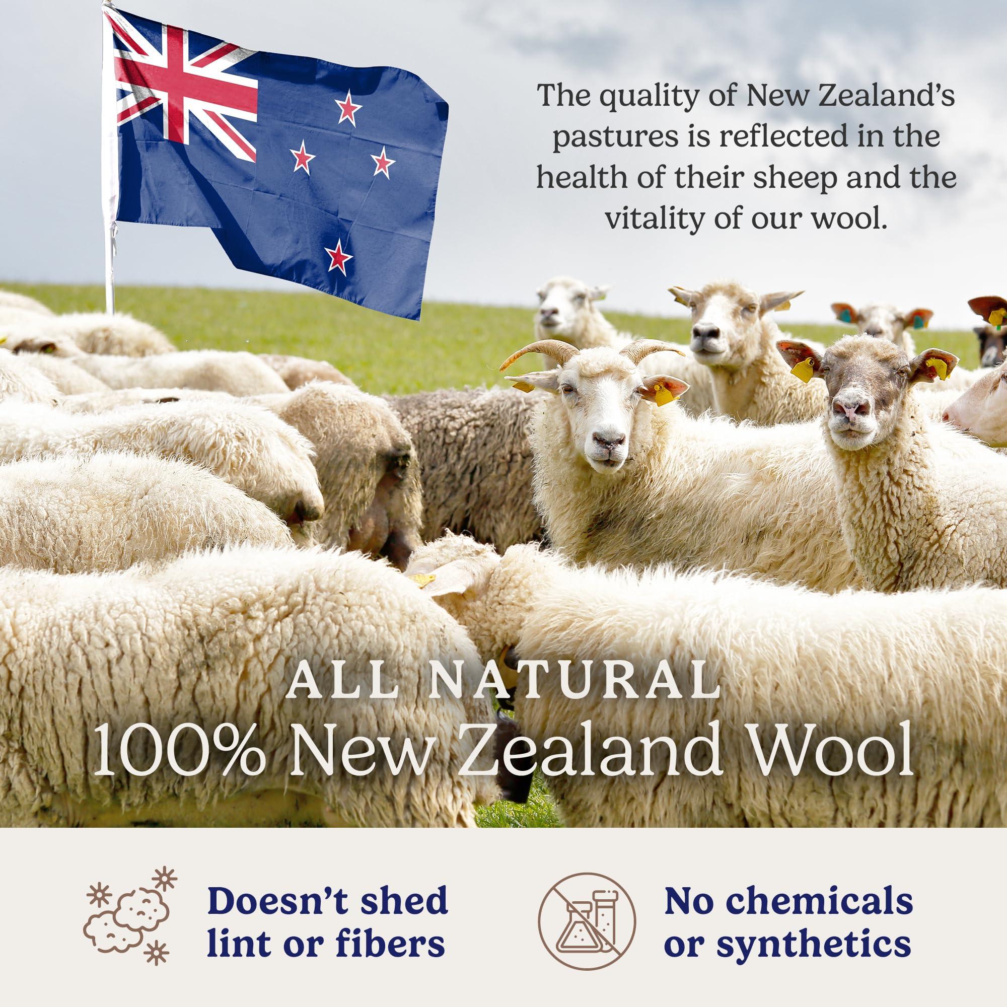 Handy Laundry Handy Laundry Wool Dryer Balls - Natural Fabric Softener, Reusable, Reduces Clothing Wrinkles and Saves Drying Time, Better Alternative to Plastic Balls and Liquid Softener (Pack of 12)