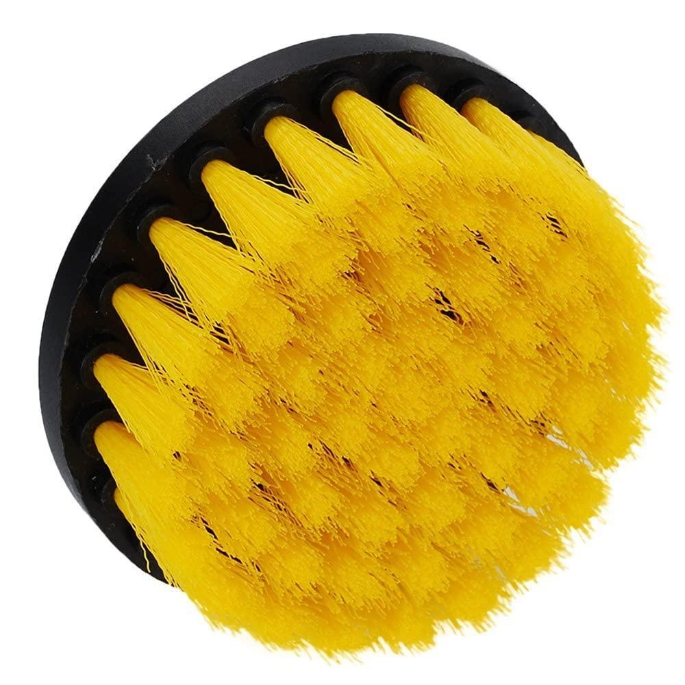 DUOSHIDA DUOSHIDA Drill Brush Soft Medium Stiff Bristle Powered Scrub Attachments Cleaning Kit for Bathroom Shower Grout Carpet Tires Boats Ceramic Marble Wheels Glass Carpets Upholstery (2\'\'+3\'\'+4\'\'+5\'\'+5\'\')