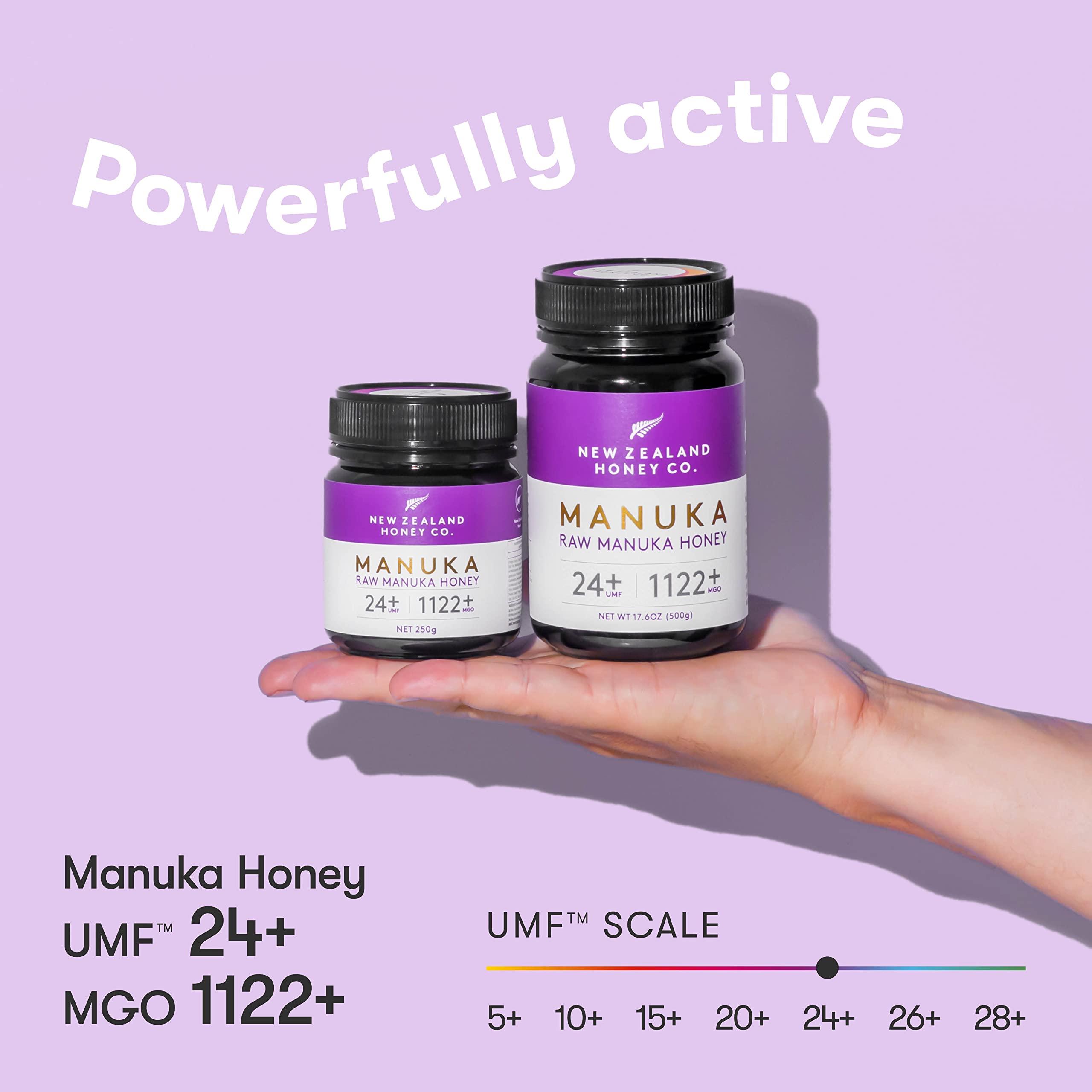 NEW ZEALAND HONEY CO New Zealand Honey Co. Raw Manuka Honey UMF 24+ / MGO 1122+ 17.6 oz & UMF 20+ | MGO 829+ 17.6 oz