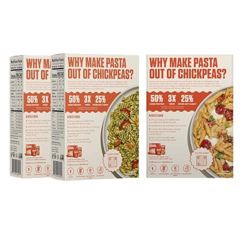 Banza Banza Gluten-Free Chickpea Pasta, Variety Pack 20g Protein | Lower Carb | High Fiber | High Protein | Plant Based Pasta | 8oz (Pack of 6)