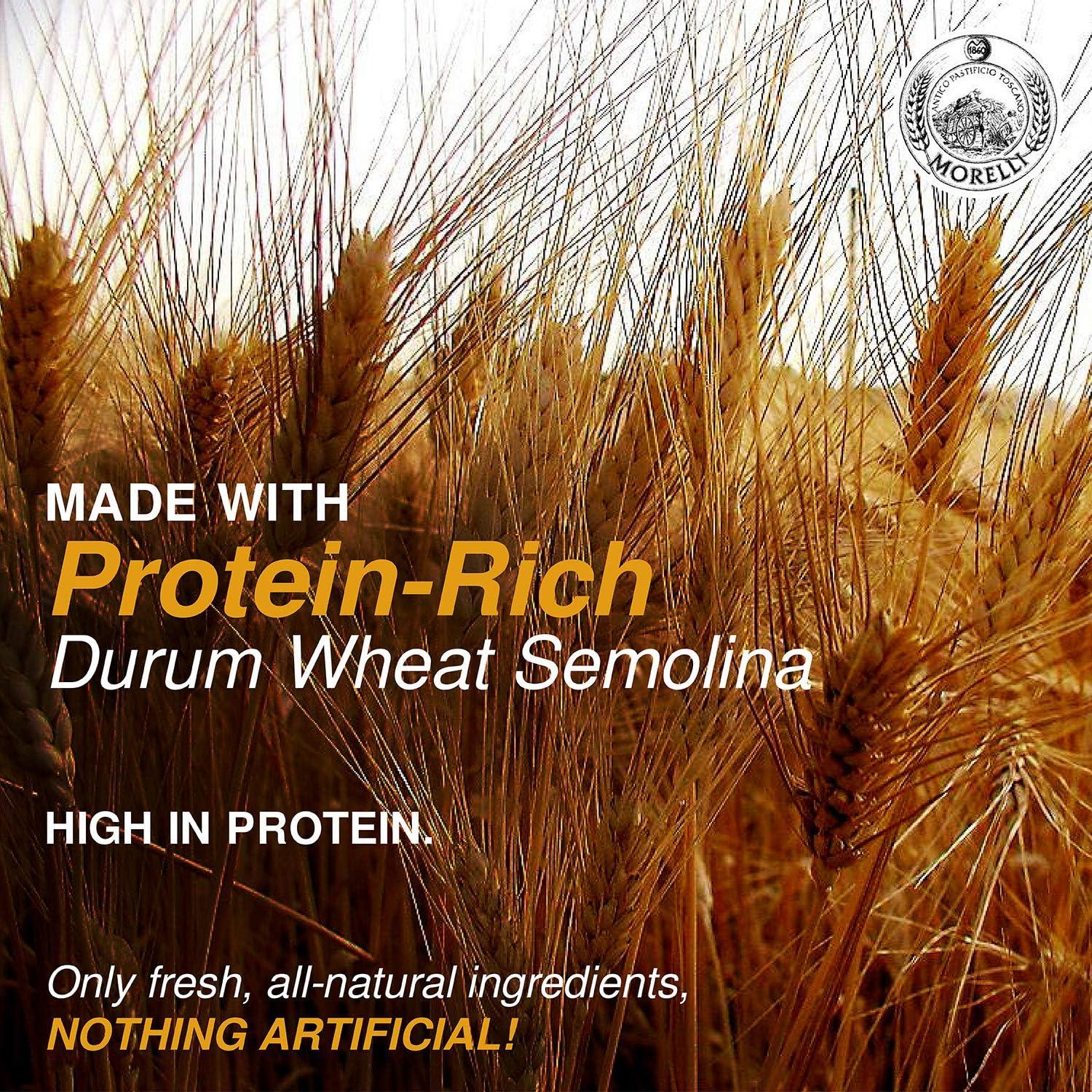 ANTICO PASTIFICIO MORELLI 1860 PASTA AL GERME DI G Morelli Busiate, Pici, and Bucatini Organic Pasta Variety Pack - Imported Italian Pasta Sampler - Specialty Assortment Includes Three-17.6 oz Packages of Gourmet Pasta from Italy