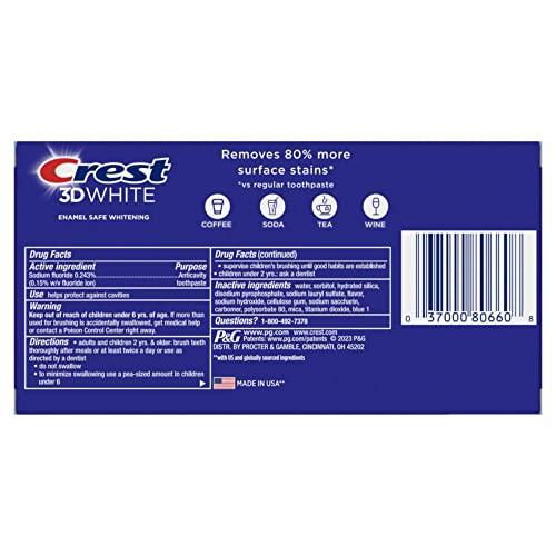 Crest Crest 3D White Stain Eraser Teeth Whitening Toothpaste, ICY Clean Mint, 3.1 oz, Pack of 2