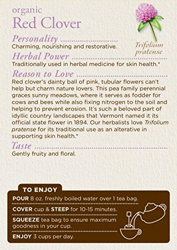Traditional Medicinals Traditional Medicinals Tea, Organic Red Clover, Supports Skin Health, 16 Tea Bags