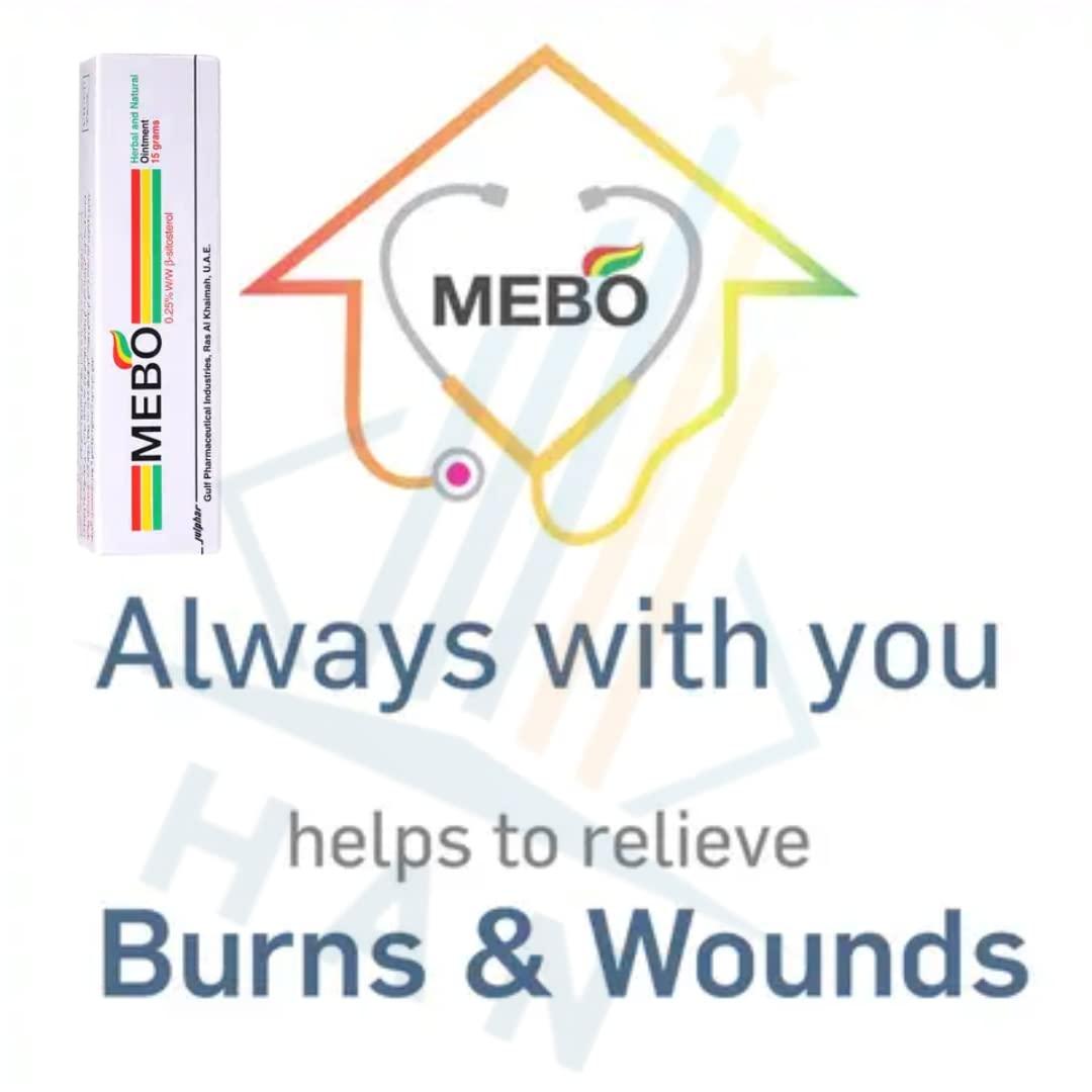 MEBO MEBO Burn Cream Skin Ointment Wound & Scar Care Fast First Aid Health Beauty Care (1 Tube = 15 grams)
