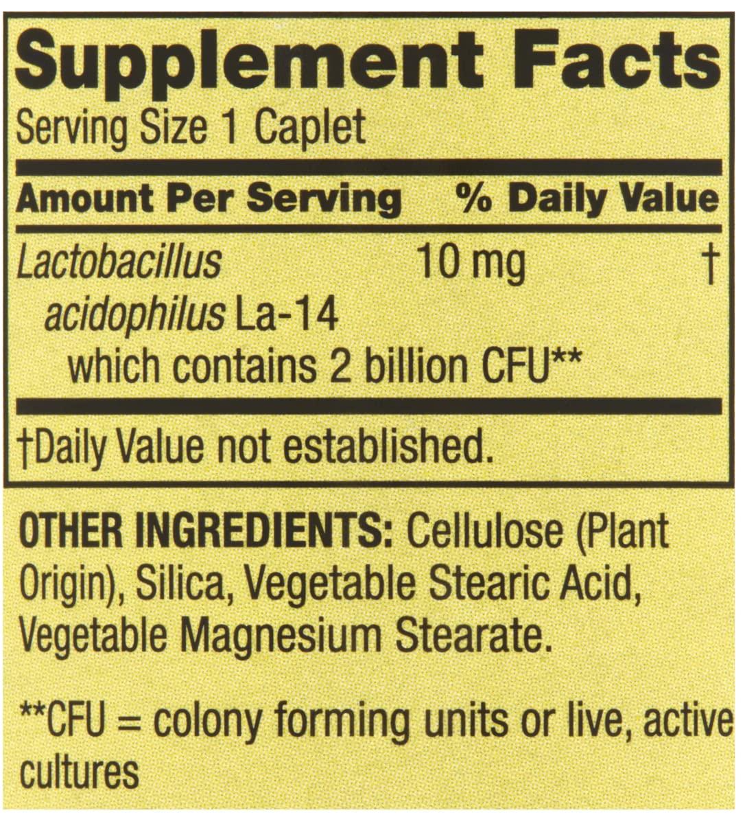 Spring Valley Spring Valley Probiotic Acidophilus 100ct Digestive Health