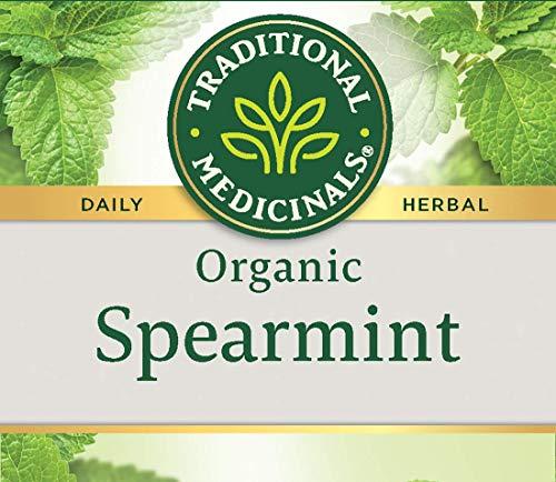 Traditional Medicinals Traditional Medicinals Organic Spearmint Herbal Tea, Healthy & Refreshing, (Pack of 1) - 16 Tea Bags