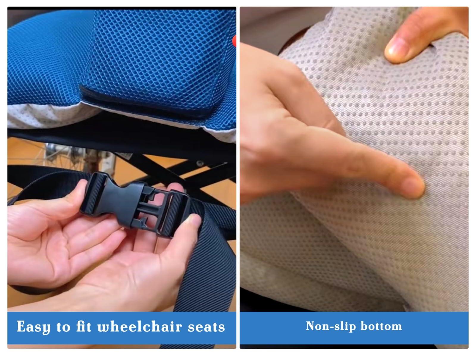 ZLGONRL ZLGONRL Lateral Support for Wheelchair Side Guards, Anti-Bedsore Wheelchair Pad, Wheelchair Seat Cushions for Sciatica (B)