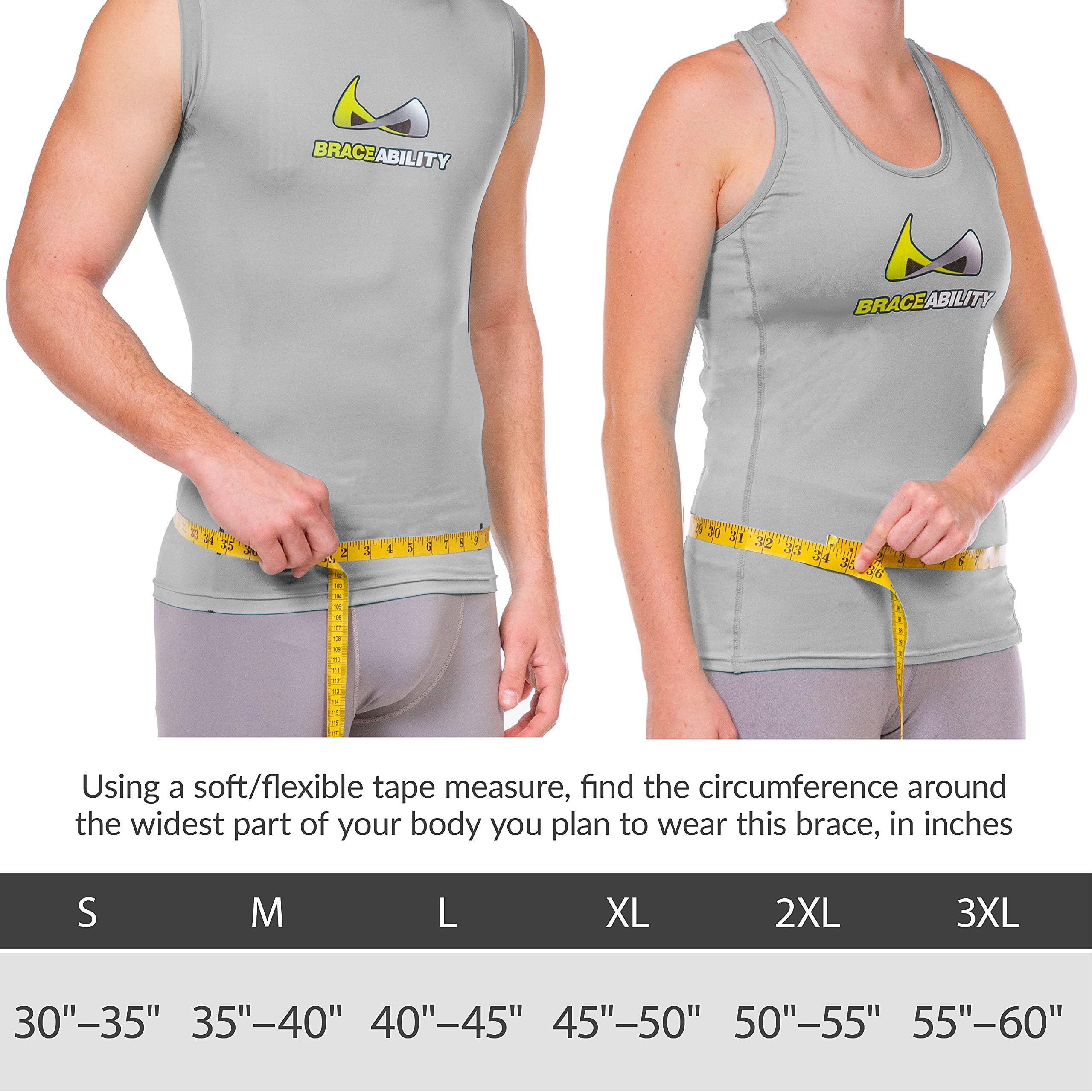 BraceAbility BraceAbility Spondylolisthesis Back Brace - Ankylosing Spondylolysis Lumbar Spine Corset Stabilizer Belt for Pars Defect Lower Back Pain, Anterolisthesis Support, Spinal Fracture Treatment (XL)