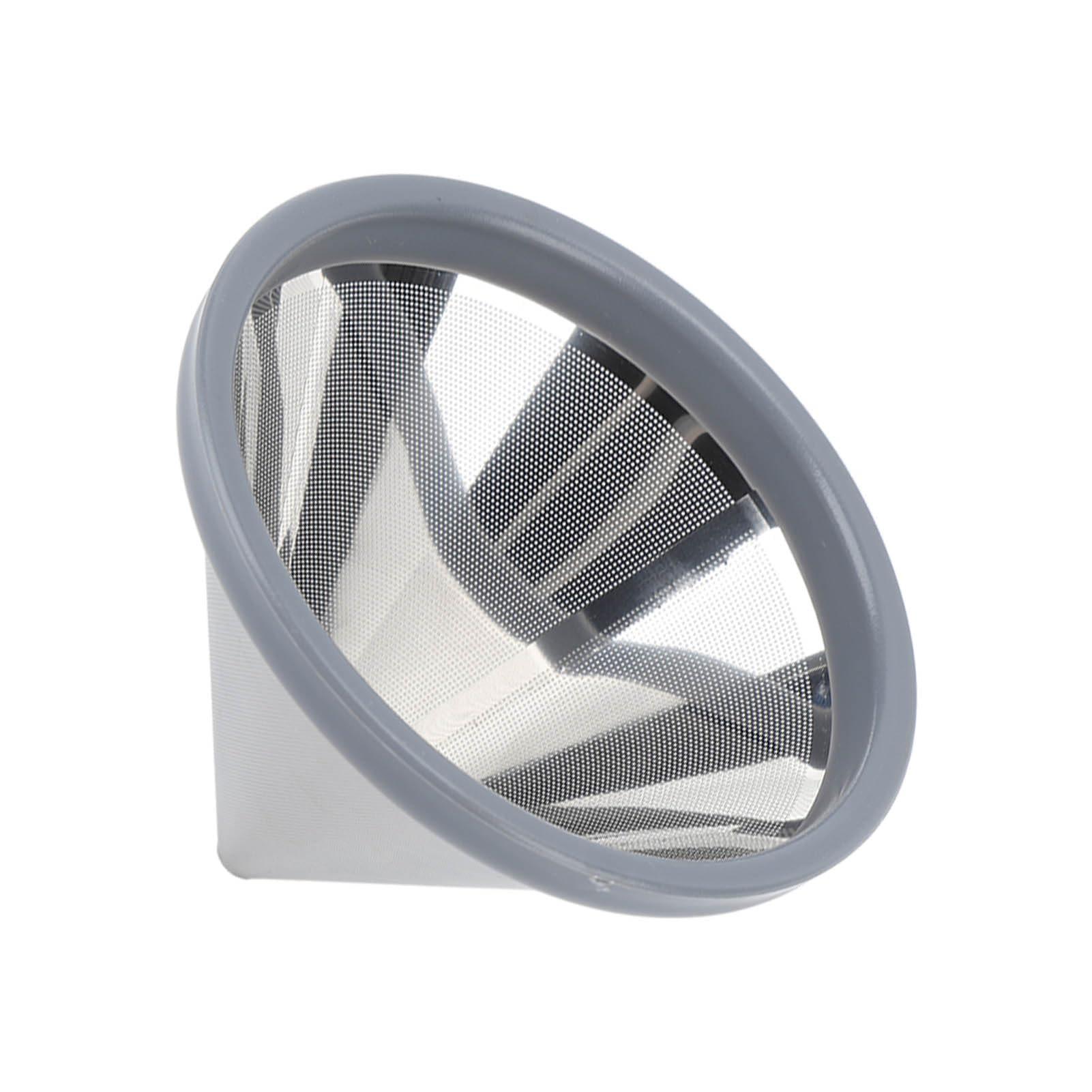 Atyhao Pour Over Coffee Filter, Stainless Steel Reusable Pour Over Coffee Filter Portable Metal Coffee Dripper for Home Travel Office (1 to 3 Cups)