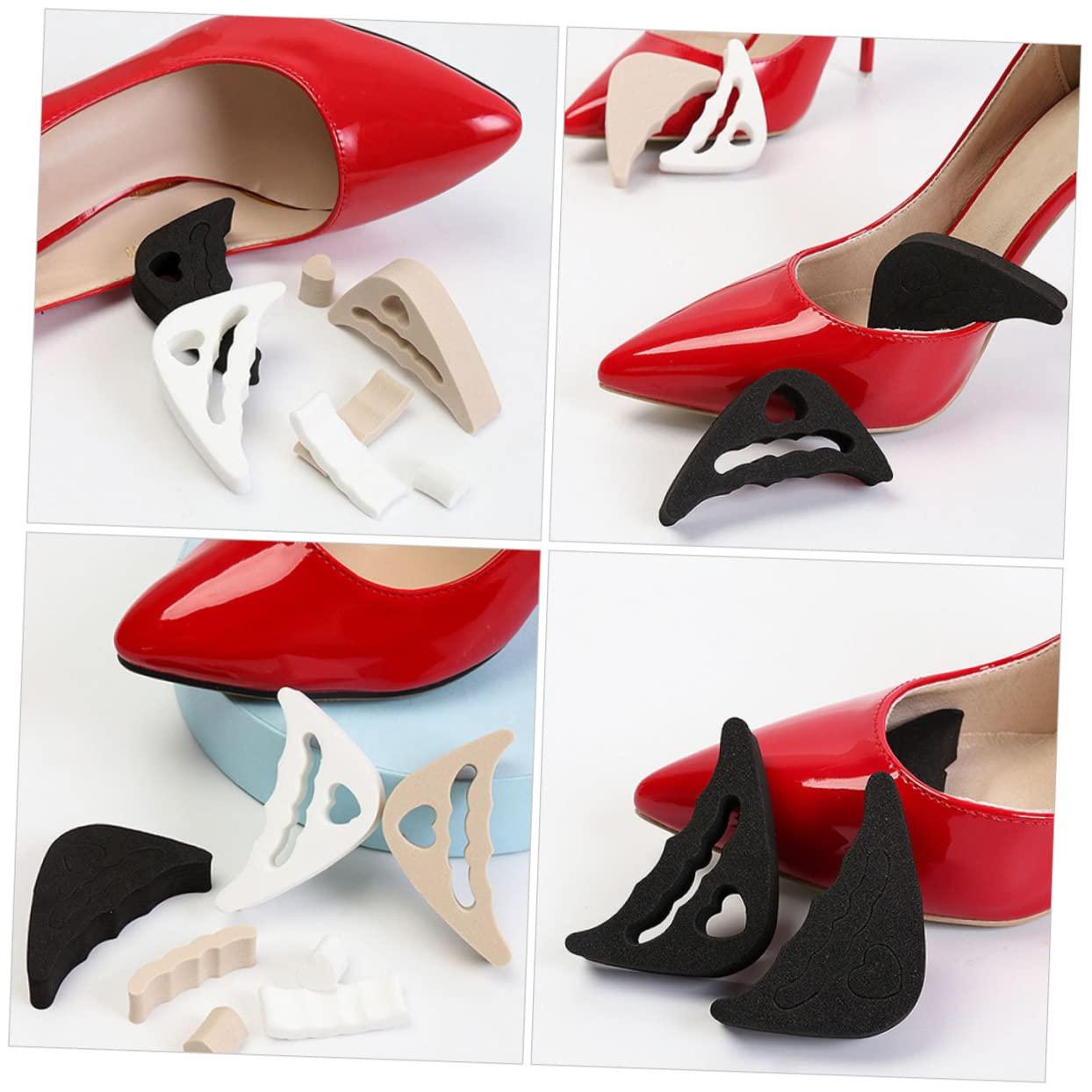 Beavorty 12 Pairs Insole Toe Inserts for Shoes Too Big Shoe Toe Filler Inserts Reusable Too Big Shoe Filler Shoe Toe Plugs for Pumps Shoe Toe Filler for Flat Shoes Too Big Shoe Toe Inserts