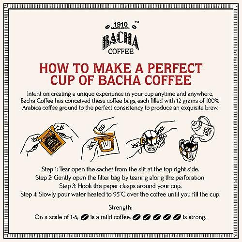 Bacha Coffee Bacha Coffee | Blue Danube Fine Flavoured, Medium Roast, 12 * 12g Individually Wrapped 100% Arabica Single Serve Filter Bags