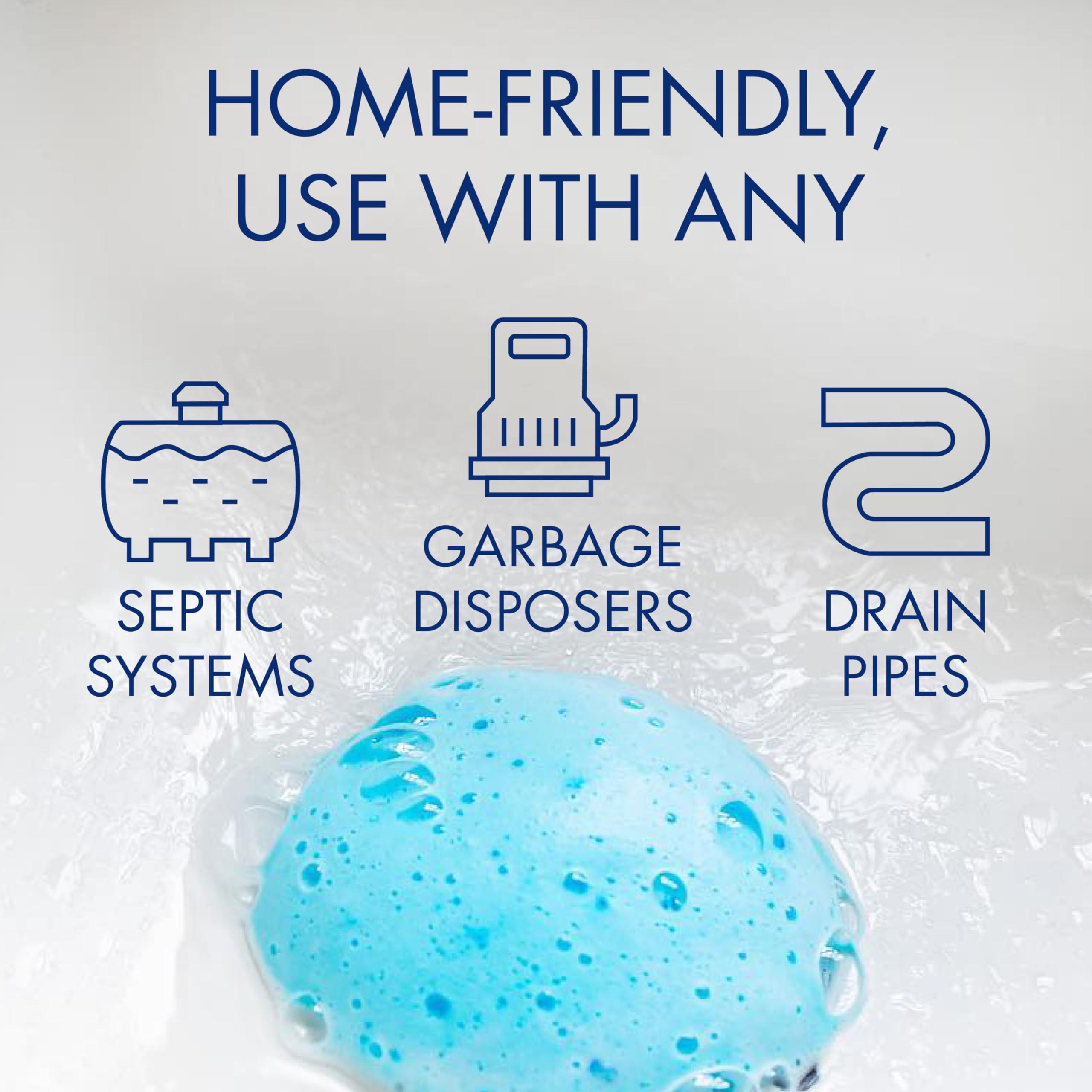 Glisten Glisten Garbage Disposer Cleaner and Freshener with Foaming Action, Helps Remove Buildup in Drains, Lemon Scent, 16 Packets