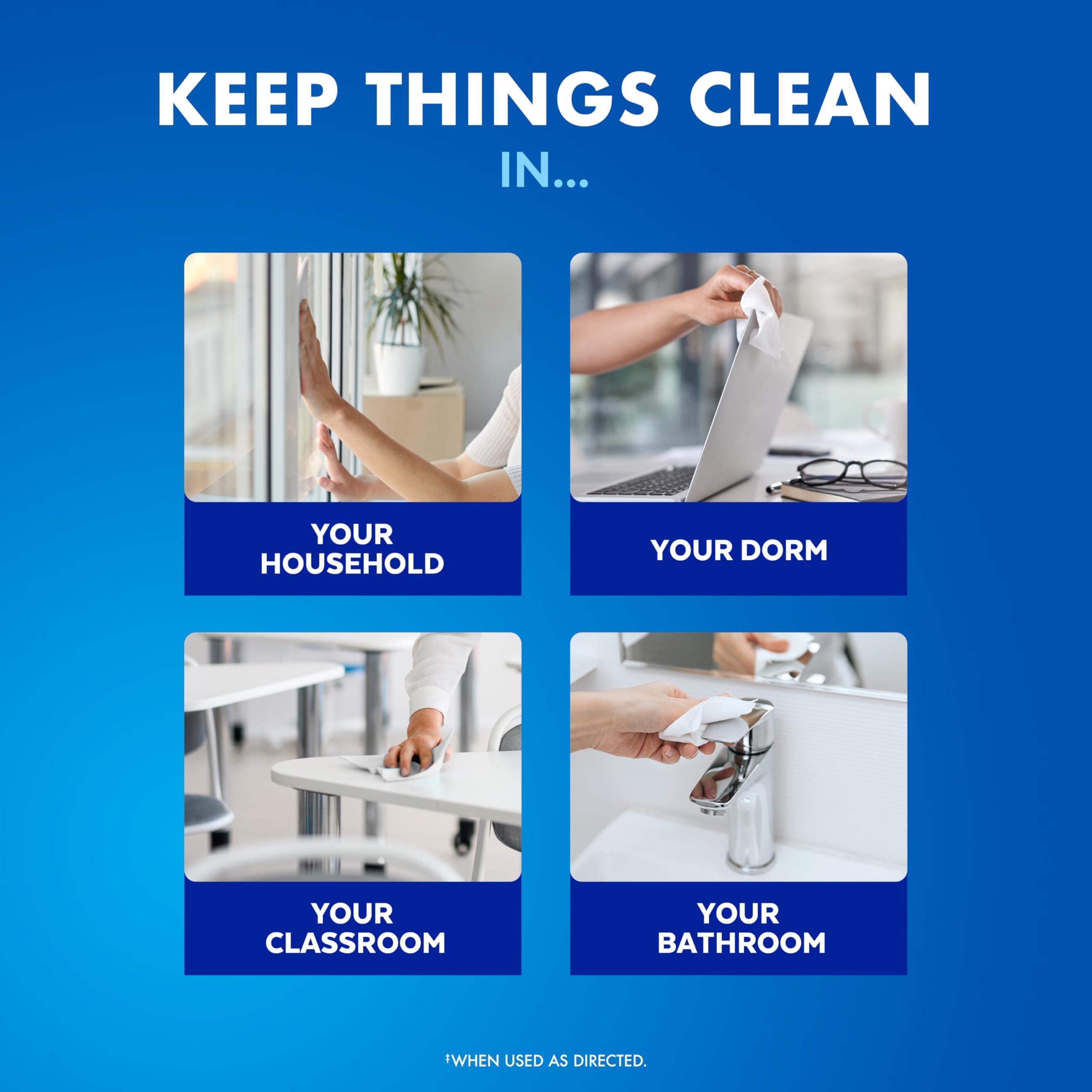 Lysol Lysol Disinfectant Wipes, Multi-Surface Antibacterial Cleaning Wipes, For Disinfecting and Cleaning, Lemon and Lime Blossom, Pack of 4 (Packaging may vary)